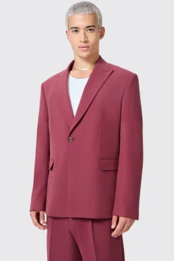 Lavoir Oversized Burgundy Suit