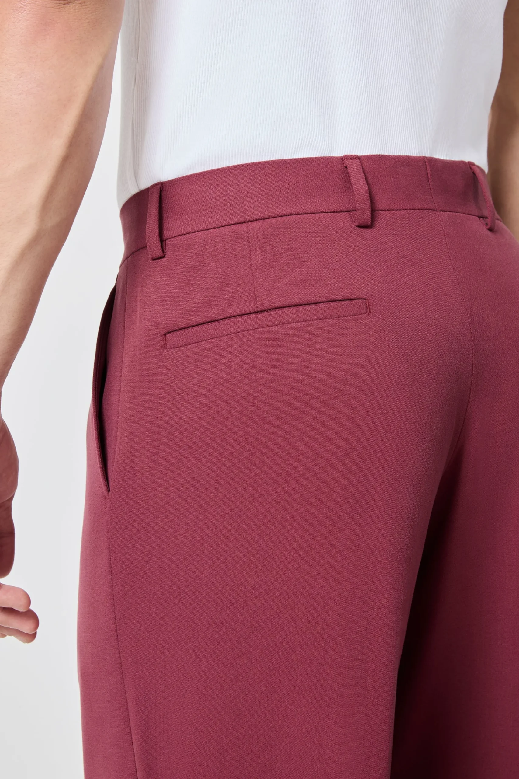 Lavoir Oversized Burgundy Trousers