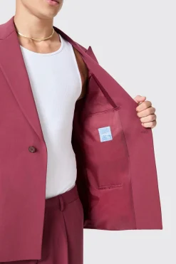 Lavoir Oversized Burgundy Suit