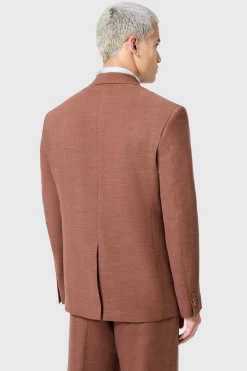 Lisandro Double Breasted Brown Cotton Suit