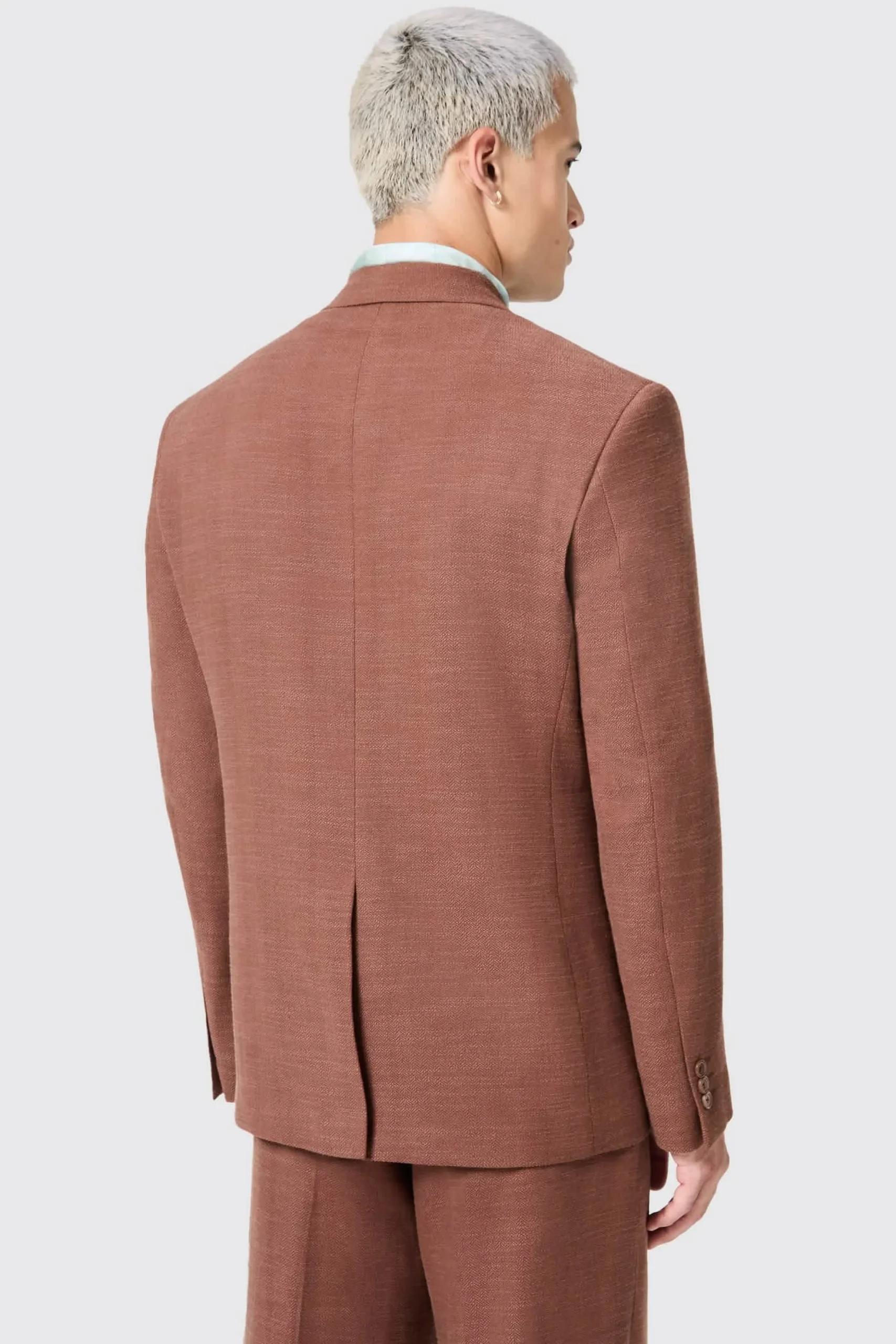 Lisandro Double Breasted Brown Cotton Suit