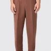 Lisandro Oversized Brown Cotton Trousers
