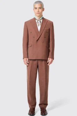 Lisandro Oversized Brown Cotton Trousers