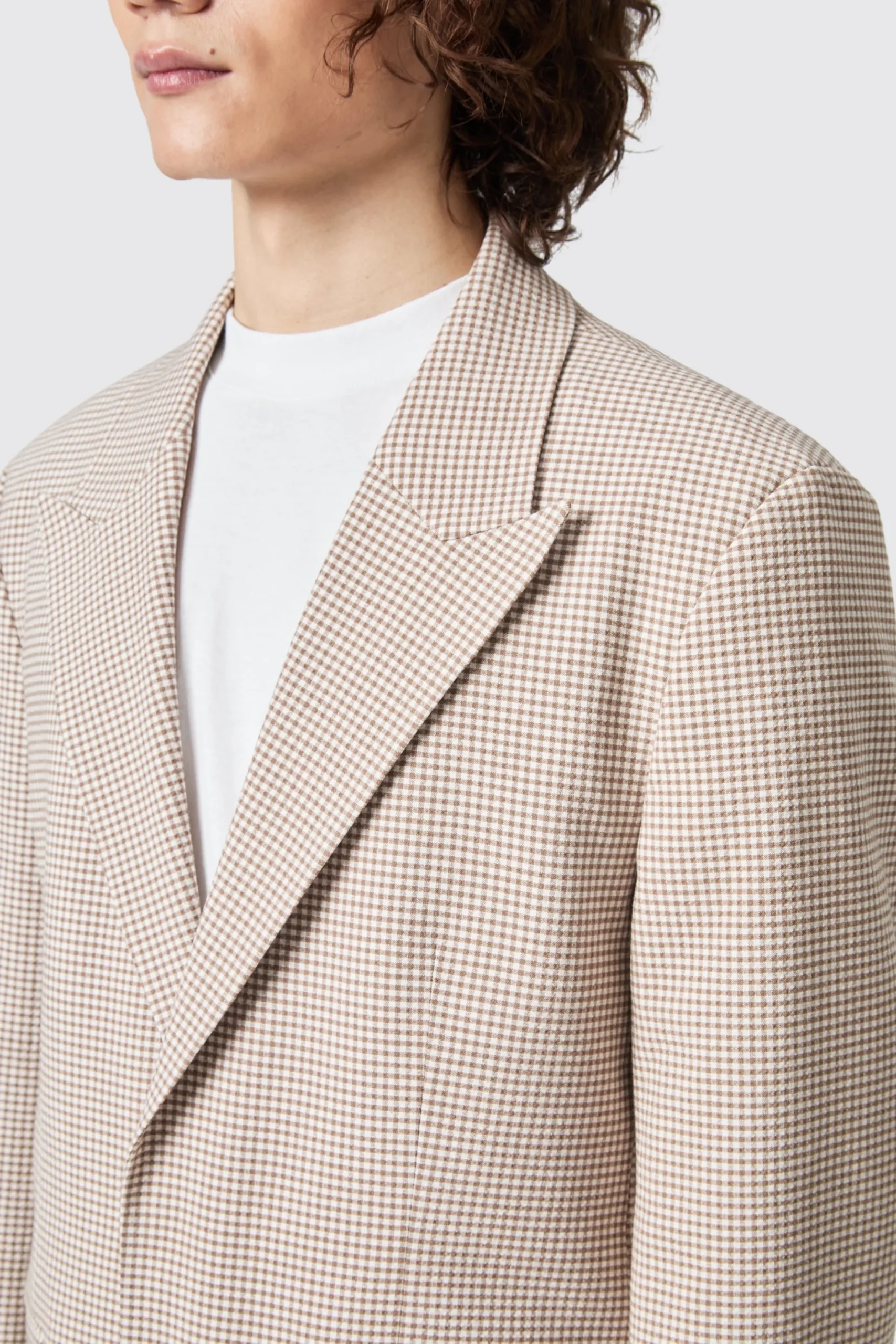Maldini Oversized Brown Check Jacket
