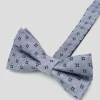 Monty Blue Micro-Print Bow Tie