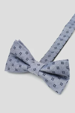 Monty Blue Micro-Print Bow Tie