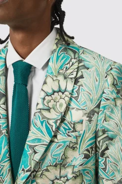 Morris Slim Fit Floral Green Jacket