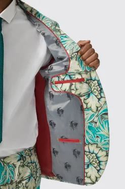 Morris Slim Fit Floral Green Jacket