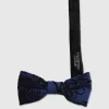 Onyx Blue Velvet Bow Tie