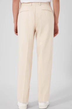 Pierre Oversized Beige Cotton Trousers
