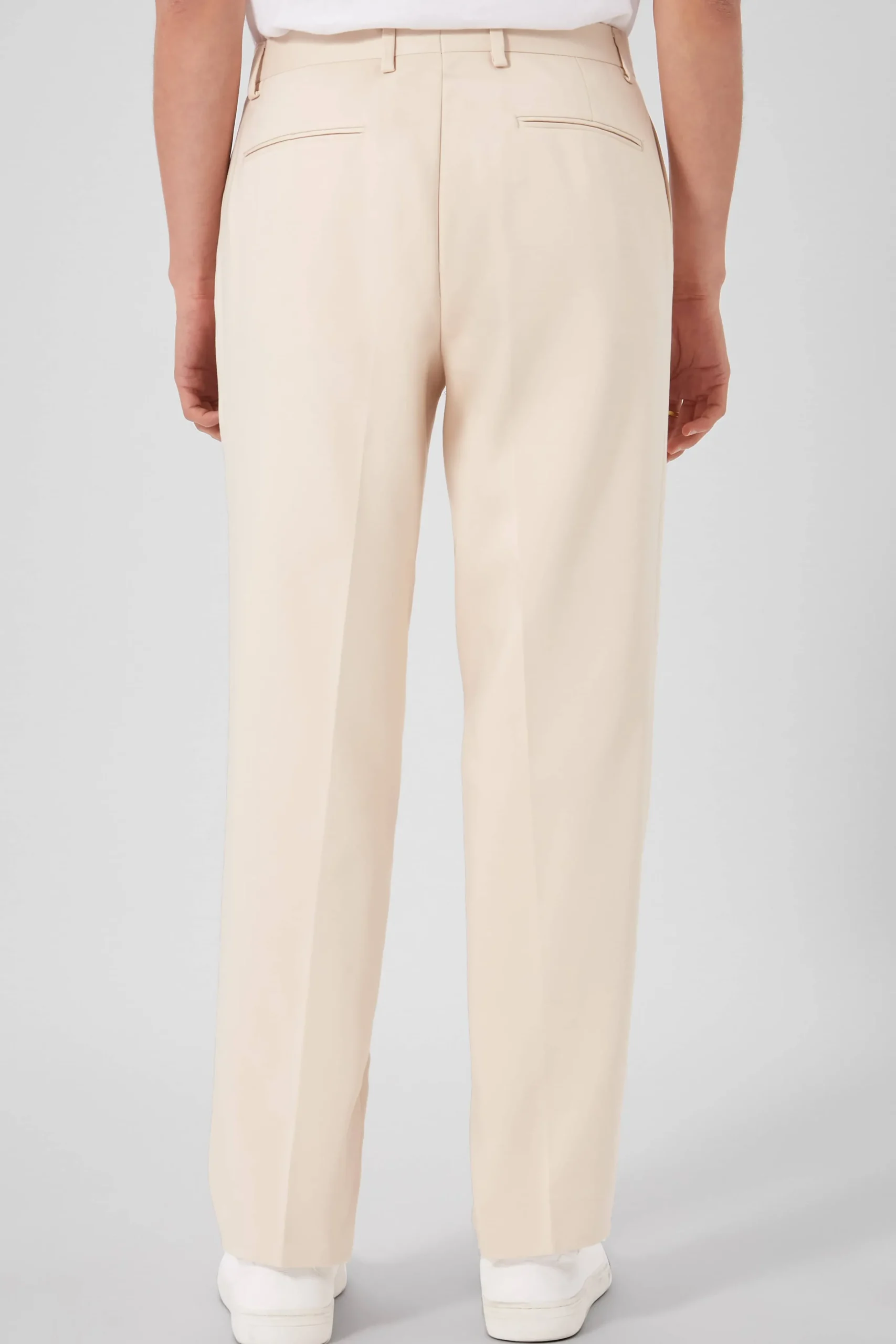 Pierre Oversized Beige Cotton Trousers