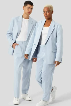 Pierre Oversized Blue Cotton Trousers