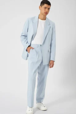 Pierre Oversized Blue Cotton Trousers