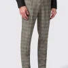 Plunkett Slim Fit Grey Check Trousers