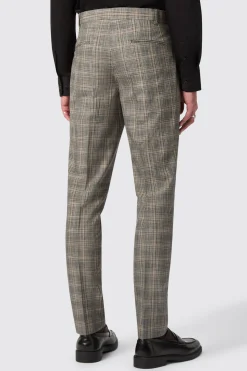 Plunkett Slim Fit Grey Check Trousers
