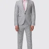 Siorek Slim Fit Navy Jacquard Suit