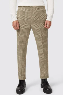Strauss Slim Fit Neutral Check Suit