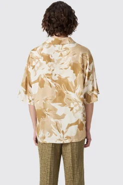 Vitrail Oversized Brown Abstract Shirt