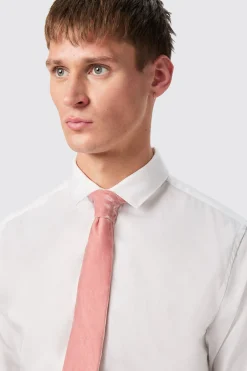Westwood Skinny Fit White Double Cuff Cotton Shirt With Cufflinks